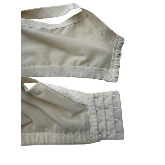 Cacique Bra Ivory Lace Full Coverage Nude Lined Underwire 40DDD - Picture 6 of 7